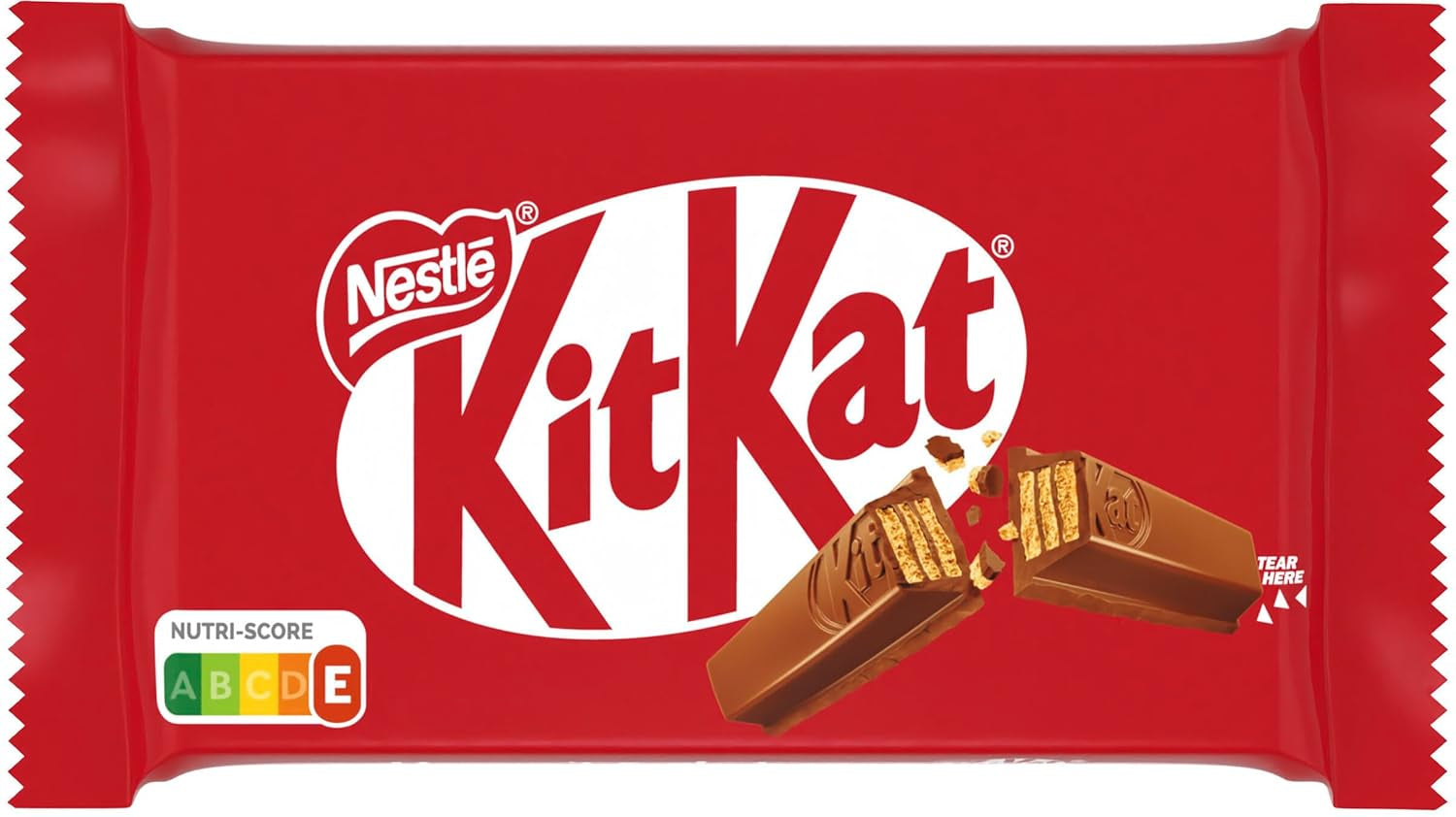 Nestlé KitKat Barres de chocolat classiques Barres de gaufrettes croustillantes au chocolat au lait Paquet de 24 (24 x 41,5 g)