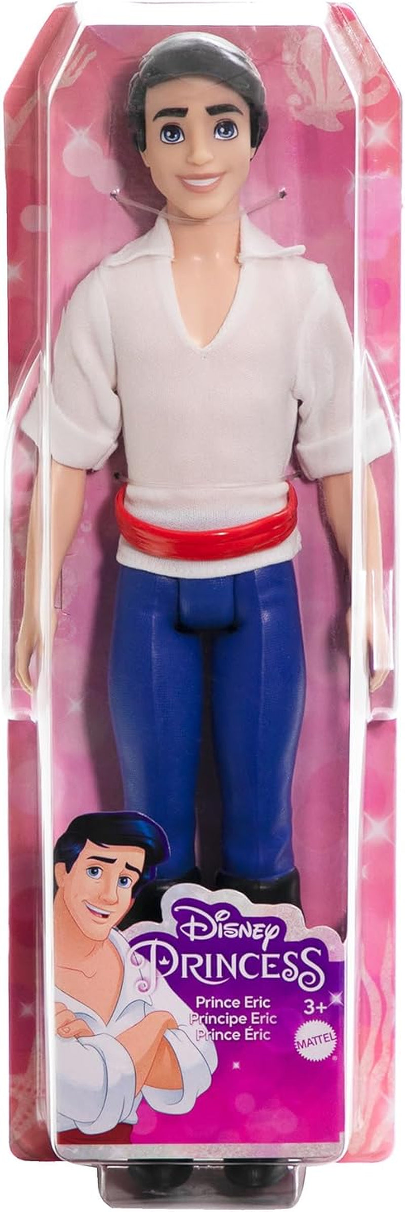 DISNEY Princess - Poupée Prince Erik avec chemise douce, pantalon et bottes préformés, faisant partie d'une collection de jouets Ariel, 3 ans et plus, HLV97 Naty Shop Dolls