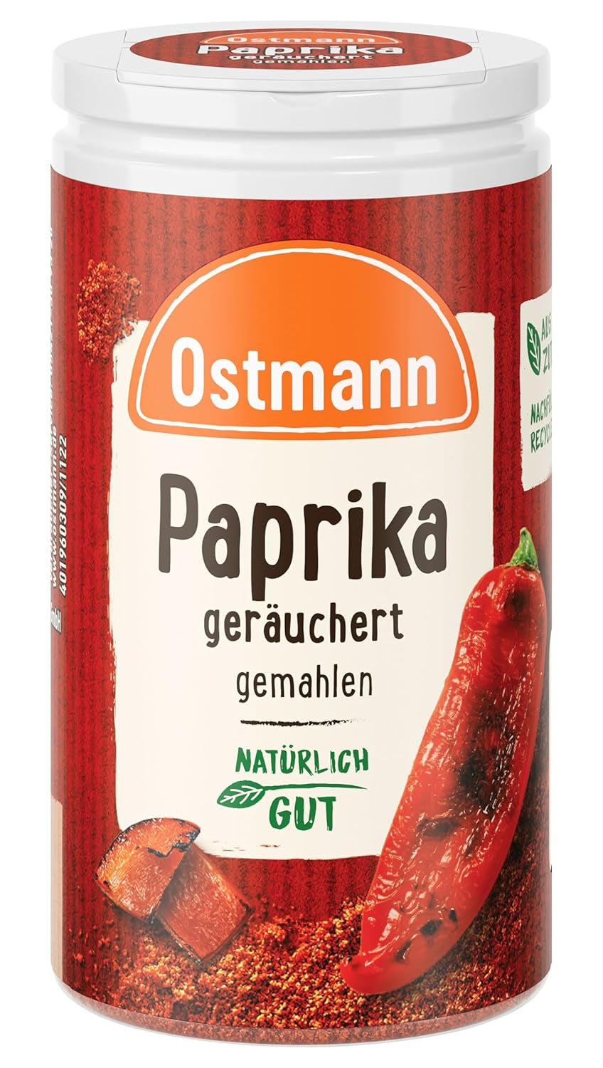 Ostmann Gewürze - Paprika cuit | Rauchiges Aroma pour Bratkartoffeln, Gulasch ou Rührei | 35 g dans Der Streudose