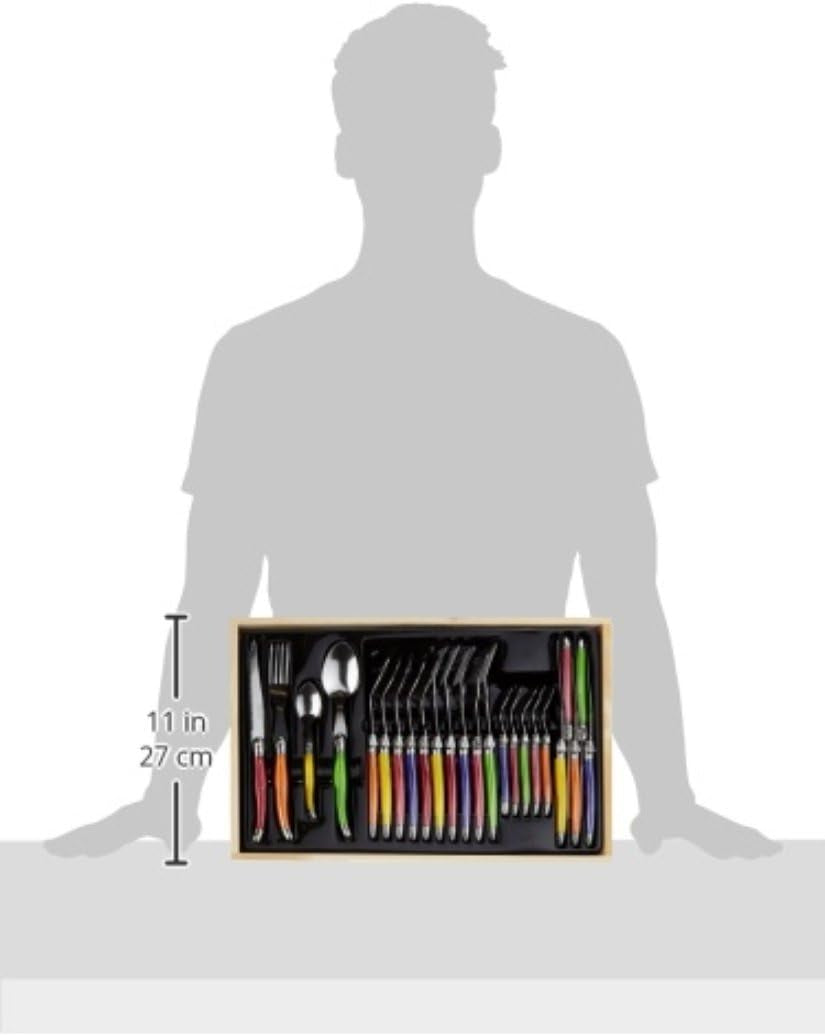 Pradel Excellence I7214P Besteckgarnitur Laguiole, couleurs pastel, 24 pièces Kitchen Naty Shop