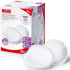 NUK High-Performance Einweg-Stilleinlagen Mit Sofort-Saugvlies | Einlagen Zum Stillen | Emballage individuel | +40 % de puissance d'aspiration en plus | 60 Stück Aliments pour bébés et accessoires d'allaitement Naty Shop 60 Stück High Performance