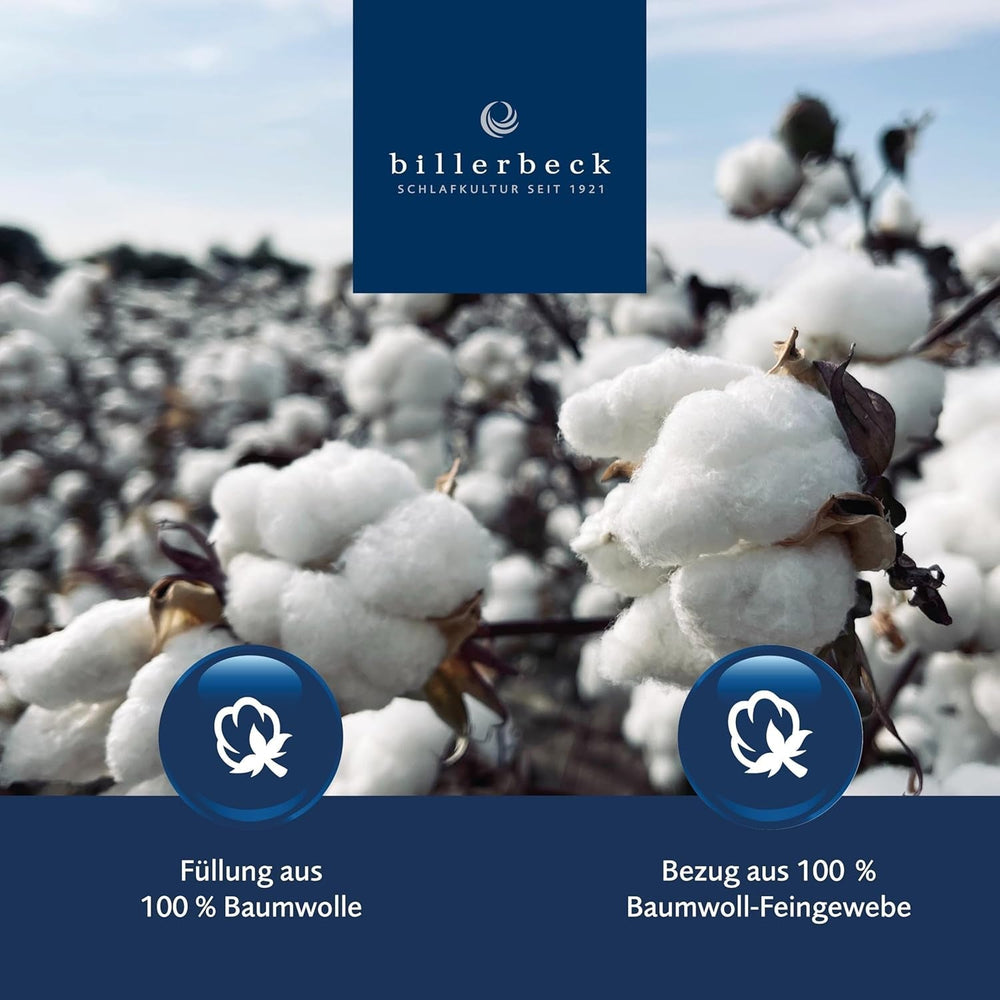 Billerbeck Vanessa Superlight couette - couette d'été - 155 X 220 Cm - couette en coton, couette rafraîchissante, couette d'été légère - 100% coton, blanc Couettes et couettes Naty Shop