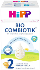 Hipp Organic Milk Food 2 BIO Combiotik, Pack de 4 (4 x 600 grammes) Mère et Bébé Naty Shop NOUVEAU - 2 Bio Combiotics 4 x 600 grammes
