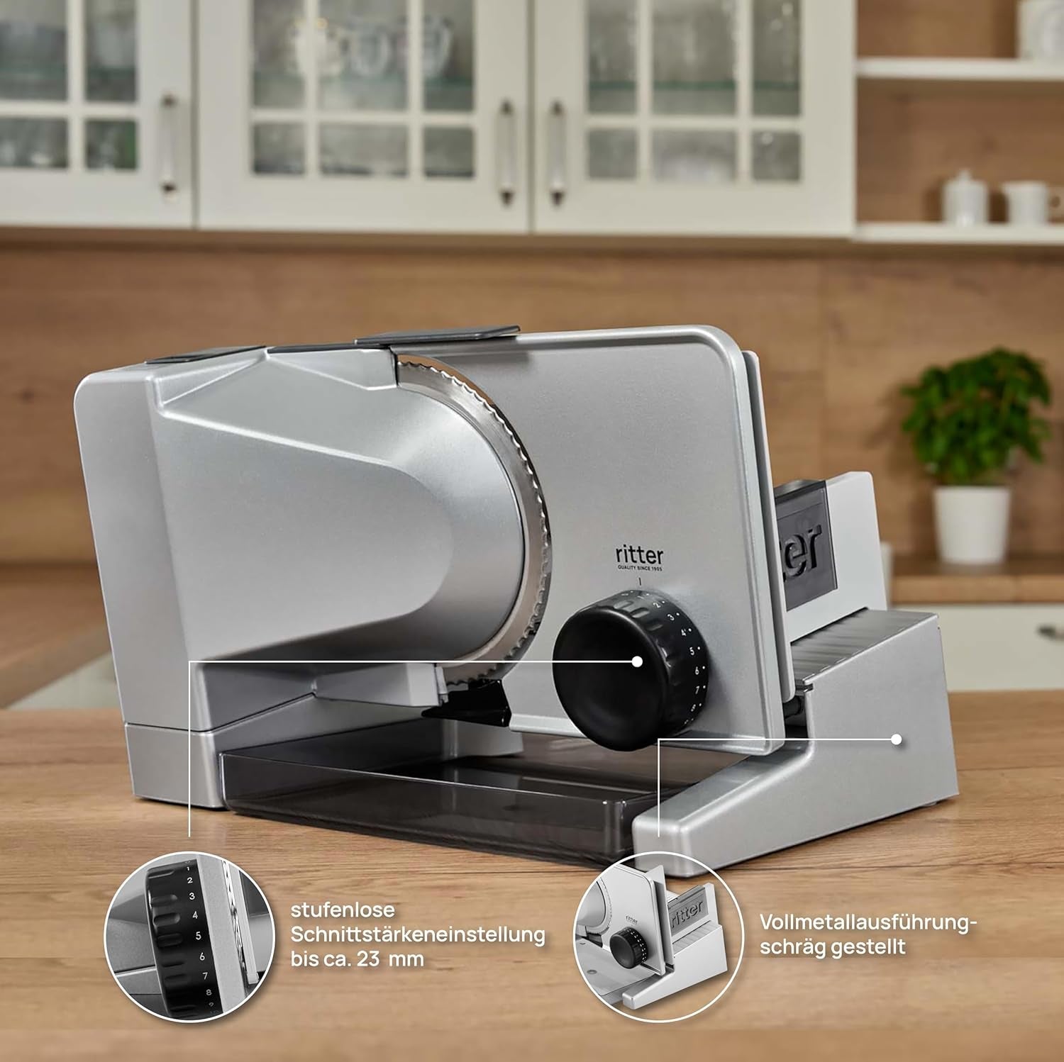 Trancheuse électrique multifonctionnelle Ritter Serano 5, fabriquée en Allemagne Rasnite et Slicers Naty Shop
