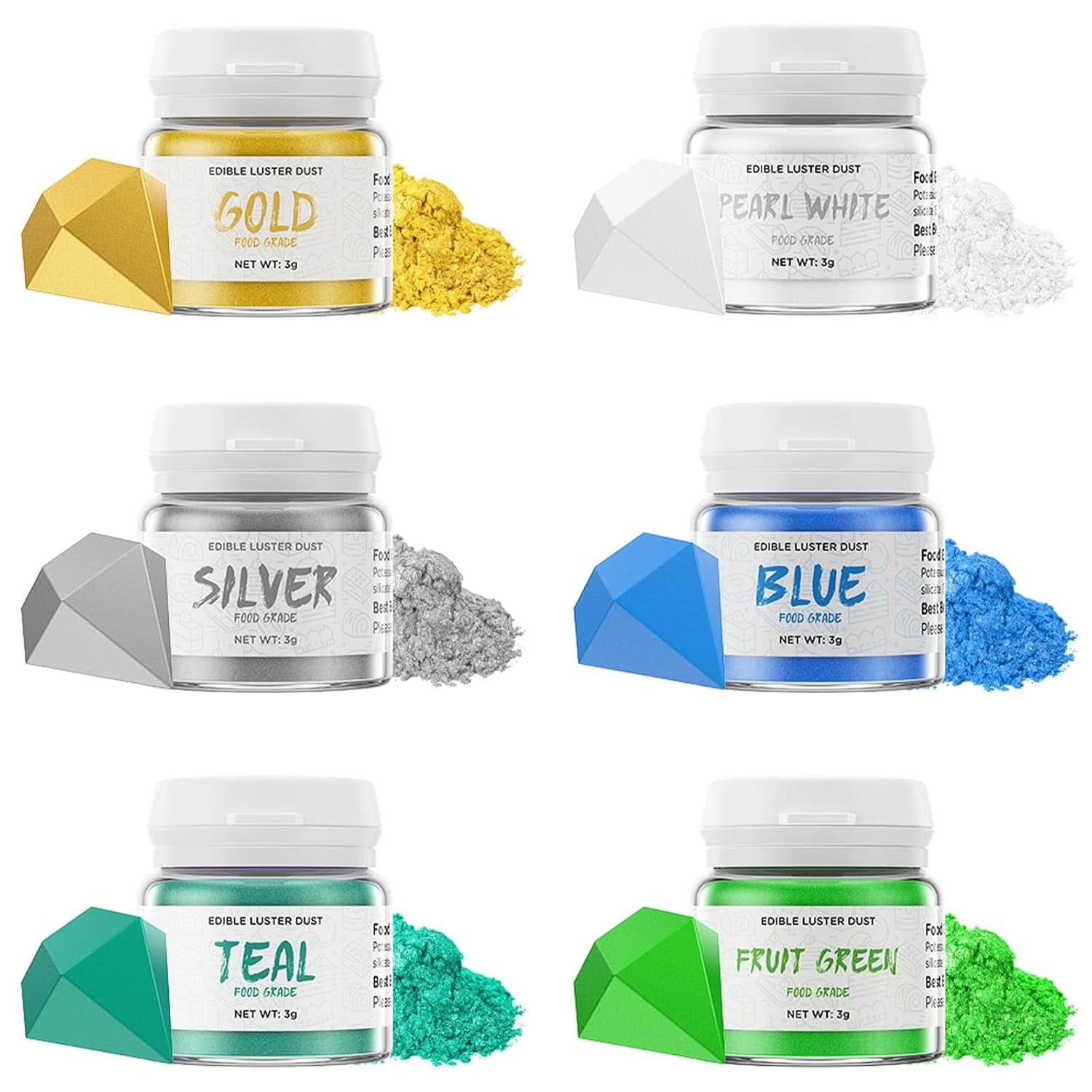 Paillettes comestibles, 3 grammes Naty Shop Cool colours