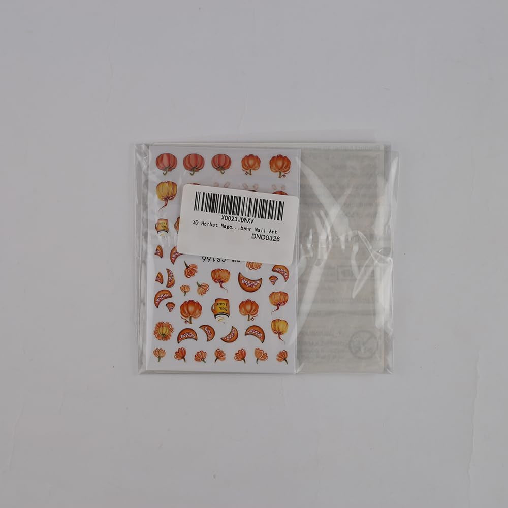 Autocollants pour ongles d'automne 3D, feuilles de citrouille, lignes géométriques, fleurs, autocollants pour ongles, Design du jour de Thanksgiving, autocollants pour ongles d'automne, accessoires pour ongles, Nail Art