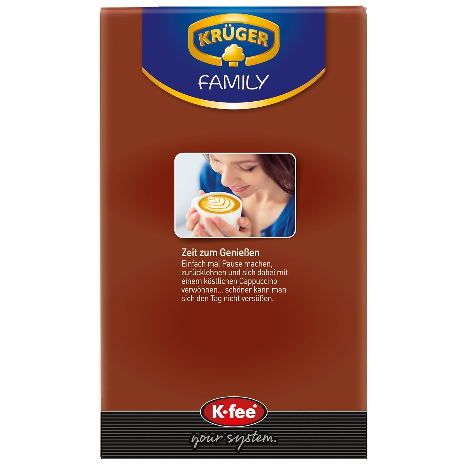 Capsules de café KRÜGER Cappuccino Schoko, compatibles avec K-fee et ALDI EXPRESSI* Kapselmaschinen, café instantané aromatisé, 96 capsules