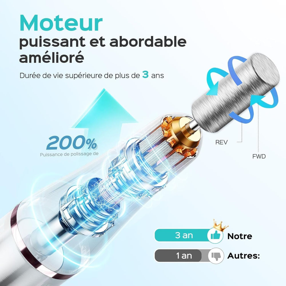 COSLUS Nagelfräser Kabellos Tragbar Für Gelnägel: Elektrische Nagelfeile Stufenlos Geschwindigkeitregelung Für Maniküre Pedicüre Und Acrylnägel Plastik Nail Drill Für Anfänger & Nagelstudio Zuhause