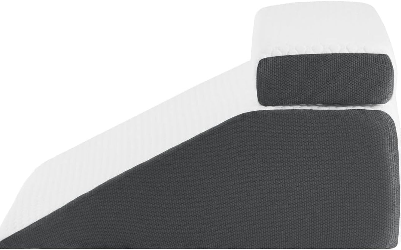 Pernă de citit și pernă cu pană pentru ridicarea picioarelor, pernă din spumă cu memorie pentru gât, spate și picioare, pernă detașabilă multifuncțională pentru pat, canapea, șezut, dormit și odihnă, 58x55x28cm