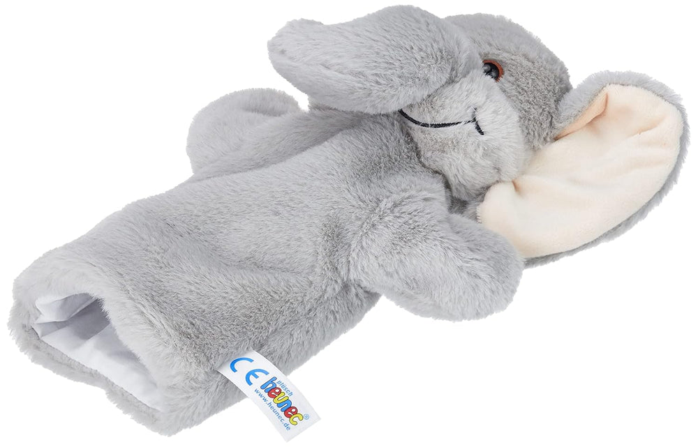394070 Marionnette éléphant, gris Jouets Bebe Naty Shop