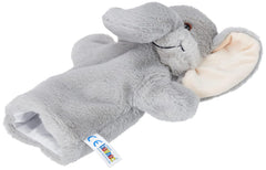 394070 Marionnette éléphant, gris Jouets Bebe Naty Shop