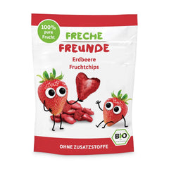 Chips de Fruits Bio "100% Fraise" Chips de Fraises Lyophilisées (12 x 12g) et Nouveaux Flips Croquants Bio de Maïs et de Carottes, Snack Bio, à partir de 1 an, (9 x 30g) 270g