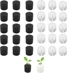 50 pièces 32*30mm éponges hydroponiques propagation de la laine de roche système hydroponique bloc d'éponge de propagation éponges de semis système hydroponique de serre pour la culture de semis de légumes et de fleurs