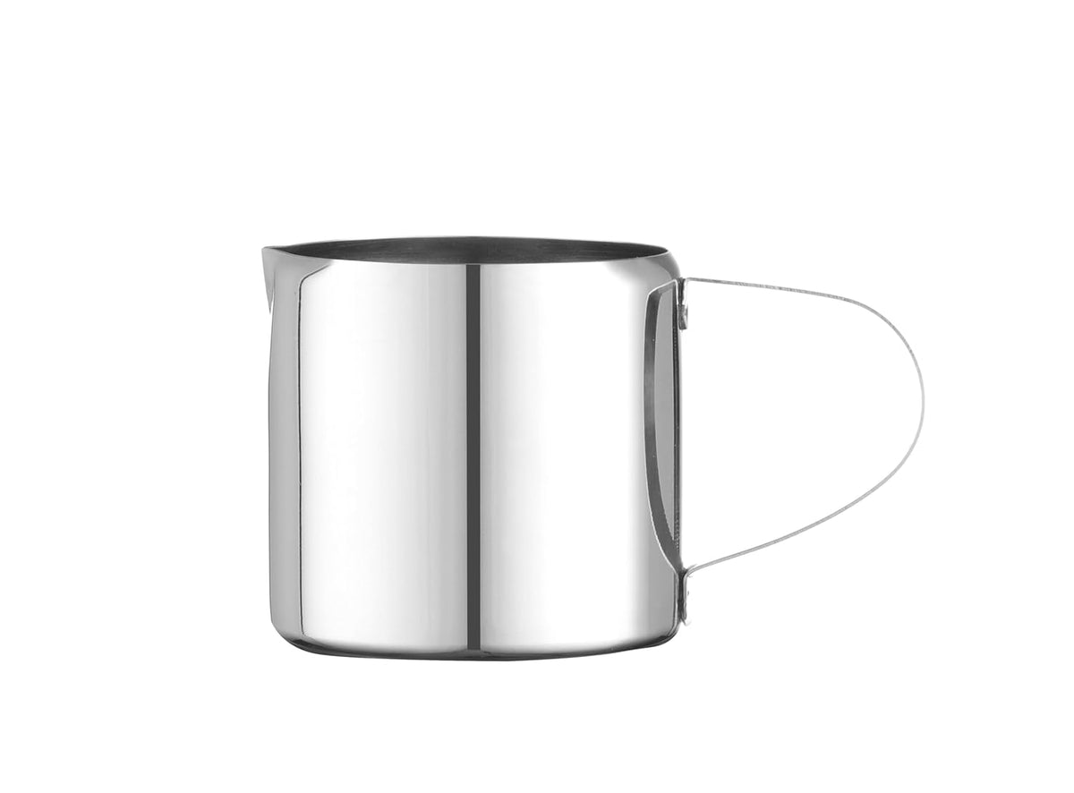 HENDI Mini tasse à lait, design droit, poignée solide, pichet à crème, petit pichet à lait, pichet mousseur, pichet à crème fouettée, pichet à crème fouettée, 120 ml, ø55 x (H) 55 mm, acier inoxydable
