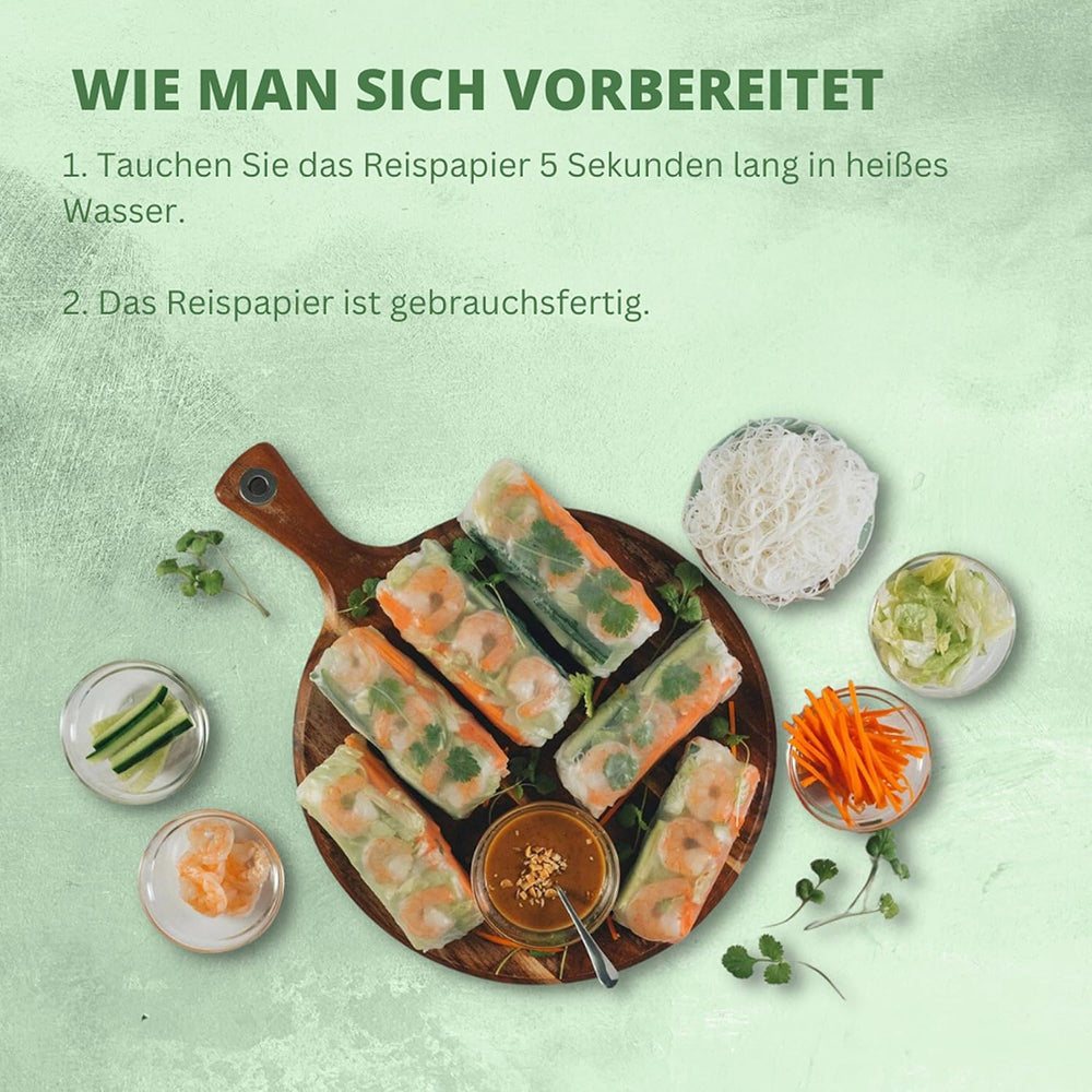 BAMBOU - Papier de riz 31 cm. (Rouleaux d'été) - 44 x 340 g - Multipack