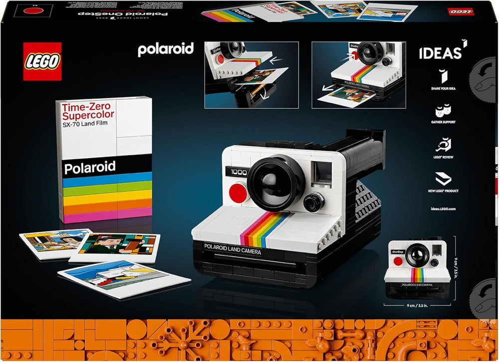 LEGO Ideas Polaroid Onestep SX-70 Ensemble appareil photo pour adultes, à collectionner avec des détails authentiques, activité créative, cadeaux de photographie pour femmes, hommes, lui, elle et adolescents 21345 Ensembles de construction Besuche den LEGO-Store