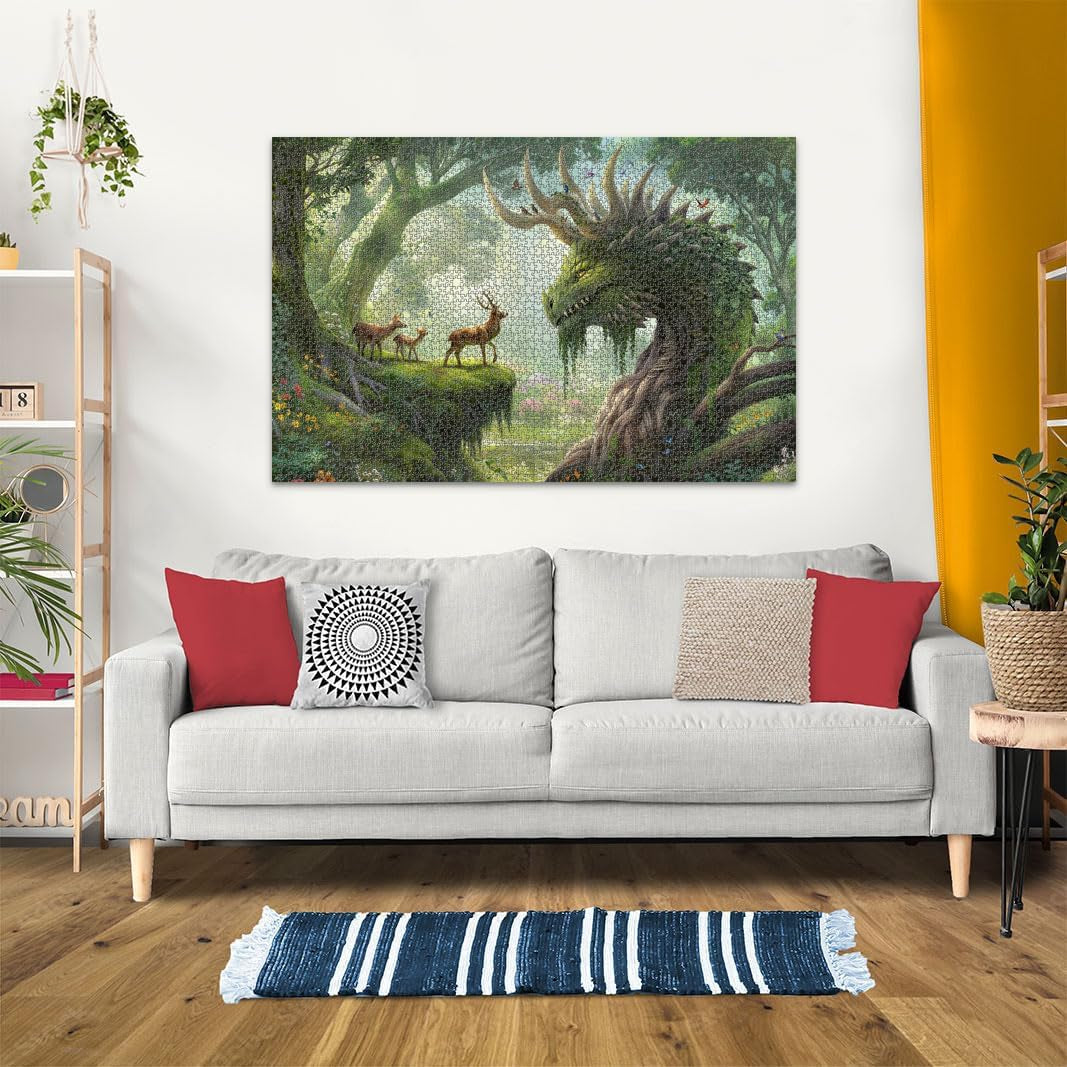 Ravensburger Puzzle 12000808 - Le réveil du dragon de la forêt - Puzzle de 3000 pièces pour adultes à partir de 14 ans Puzzle Naty Shop