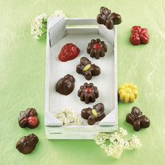Silikomart 199199, moule à chocolat, modèle Spring, 15 pralines, Brown Kitchen Naty Shop