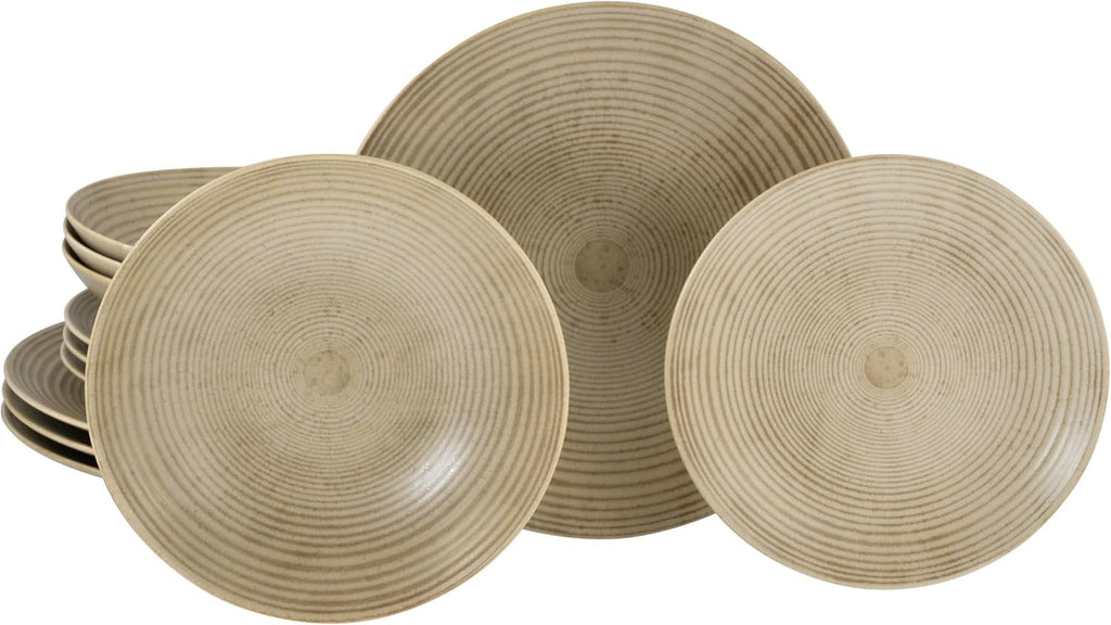 Creatable, 23718, Seria Catania Eucalyptus, fabricat în Portugalia Seturi vesela masa Naty Shop Nisip 18 piese