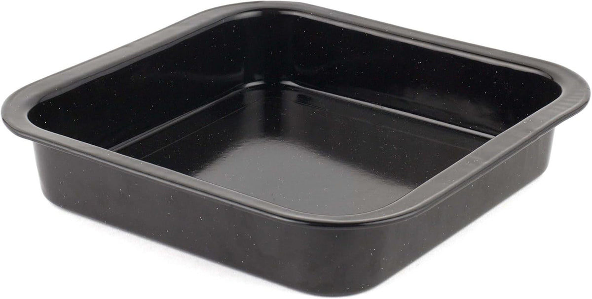 Russell Hobbs CW9161 Romano 34Cm Bräter en émail - Mit Gitter, Rechteckige Auflaufform Mit Rost, Spülmaschinenfest Ofenform, Grill Auflaufform, Bratform Für Backofen Ofenbeständig Bis 230 Degree Moules et plateaux pour la cuisson Naty Shop 26Cm Quadratischer Bräter