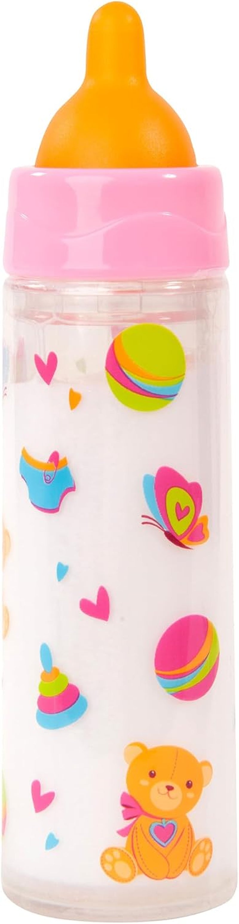 Bayer Design 79201AE Bouteille Magique, Bouteille de Lait, Gourde, Accessoire de Poupée, Blanc et Orange