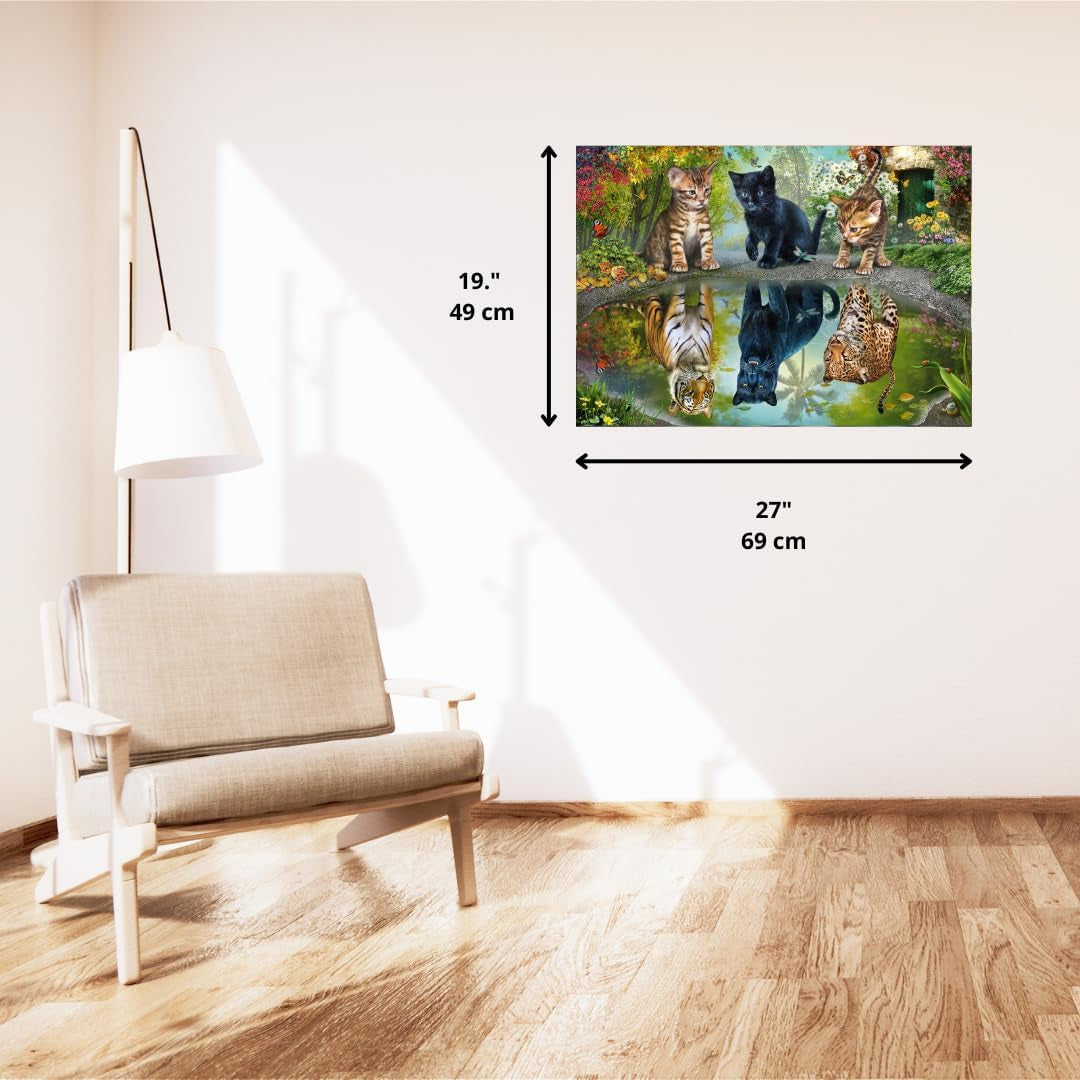 Schmidt Spiele 57392 Dream Big, chats, puzzle 1000 pièces Puzzle Naty Shop