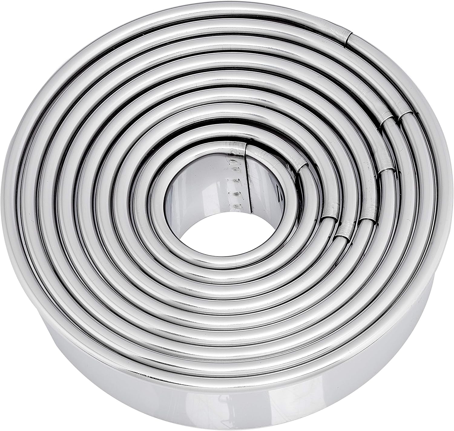 DeBuyer 3323.00N 9 Moules à Biscuits Ronds, Silicone, Gris, 13,2 x 13,2 x 4 cm