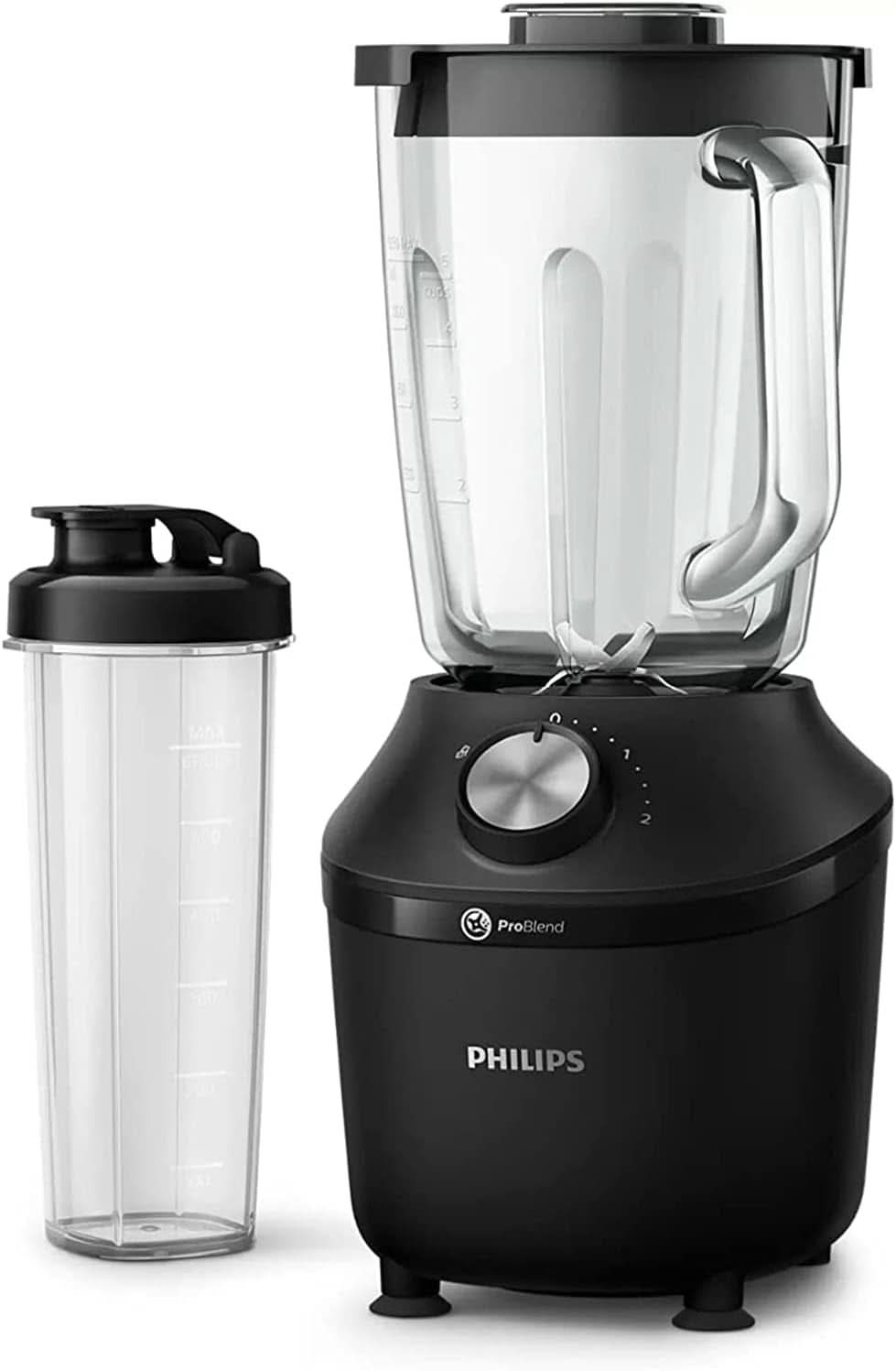 Philips Batteur sur socle et machine à smoothie – 600 W, 2 litres, application Homeid, 2 appareils de cuisson + fonction d'impulsion, Problend, fonction Ice-Crush (HR2291/41) Cuisine Naty Shop