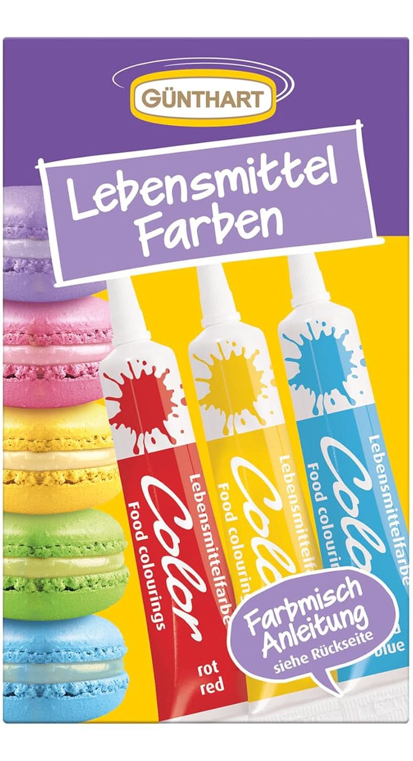 Günthart Backdecor 20 grame, Galben, ideal pentru colorarea glazurii Sprinkles Naty Shop Set Rosu, Galben, Albastru