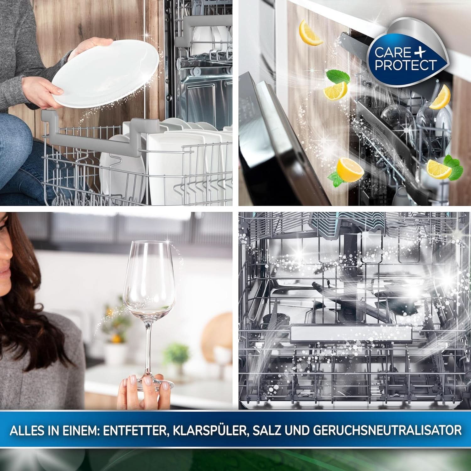 CARE + PROTECT - Gel écologique pour lave-vaisselle, hypoallergénique, 650 ml Naty Shop