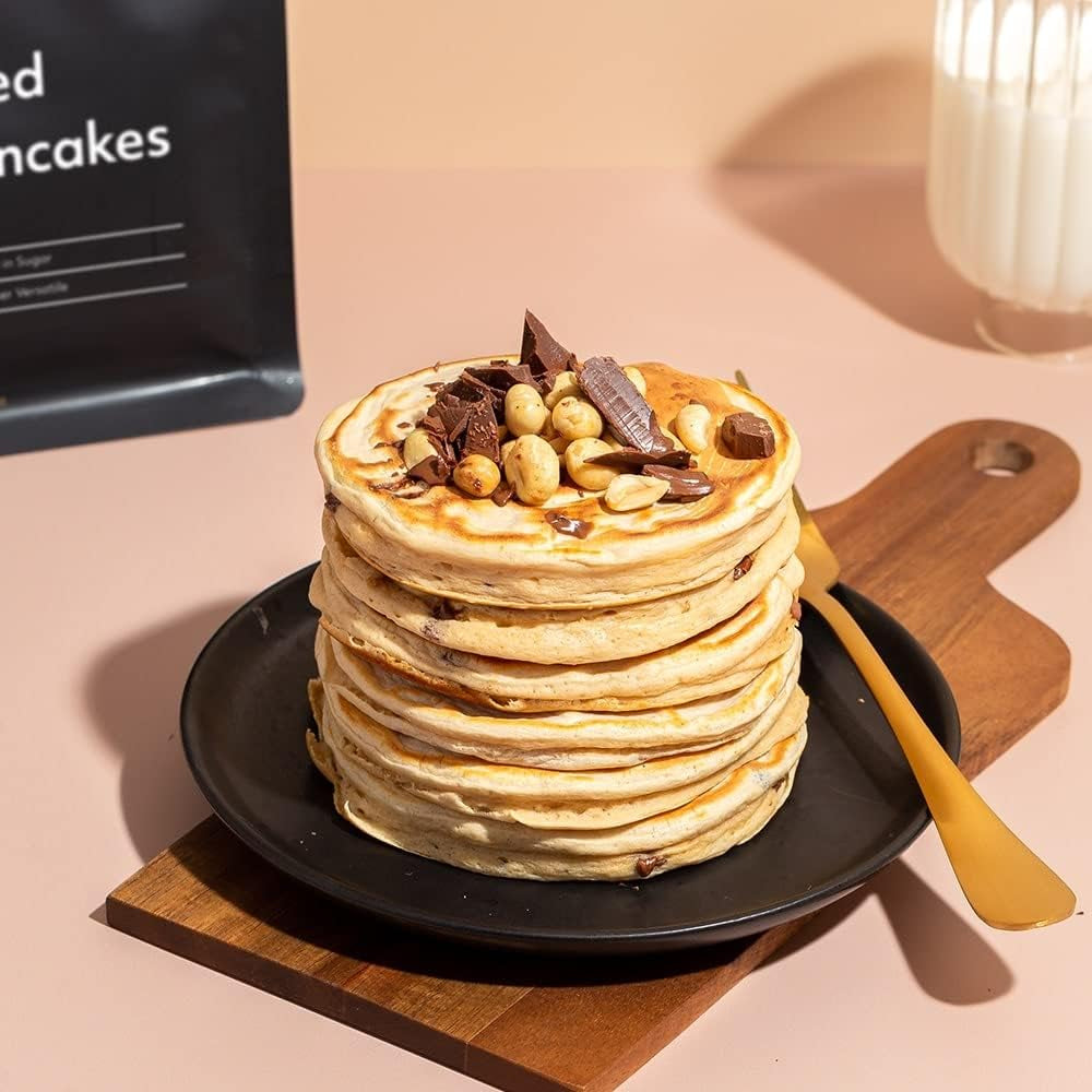 Protein Works - Pfannkuchen protéiné chargé | Mélange de pâtisseries haut de gamme | Crêpes Eiweiss | Crêpes protéinées | 8 portions | Naturel | 500G Mélange pour la pâtisserie et la cuisine Naty Shop