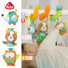 Fehn Activity Spiral Sleeping Forest - jouet pour poussette à toucher et à tenir - jouet pour bébé pour lit, parc, landau et siège auto - jouet d'activité motrice pour bébés et jeunes enfants à partir de 0 mois Baby Toys Naty Shop