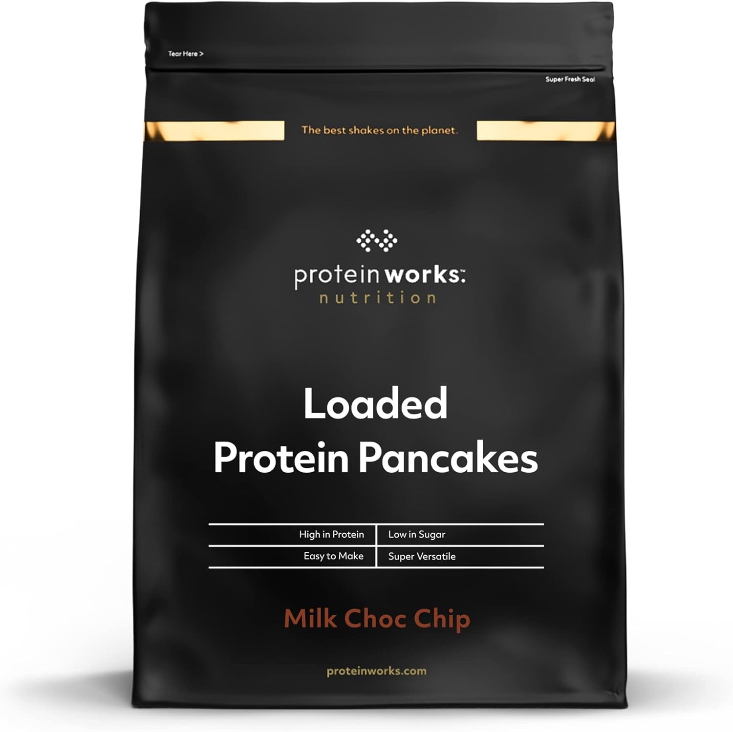 Protein Works - Pfannkuchen protéiné chargé | Mélange de pâtisseries haut de gamme | Crêpes Eiweiss | Crêpes protéinées | 8 portions | Naturel | 500G Mélange pour la pâtisserie et la cuisine Naty Shop 500 G (1Er Pack) Natürlich