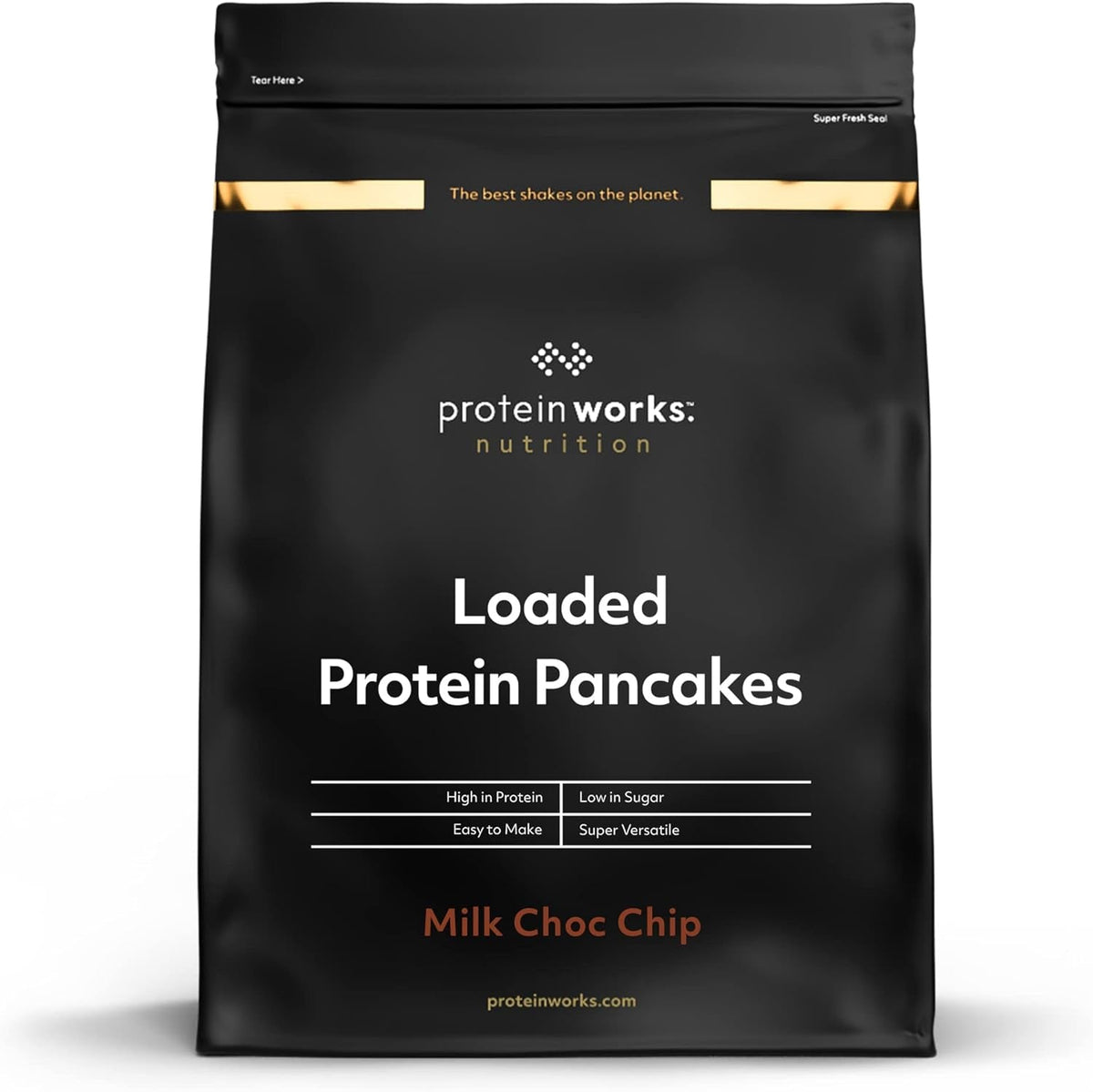 Protein Works - Pfannkuchen protéiné chargé | Mélange de pâtisseries haut de gamme | Crêpes Eiweiss | Crêpes protéinées | 8 portions | Naturel | 500G Mélange pour la pâtisserie et la cuisine Naty Shop 500 G (1Er Pack) Natürlich