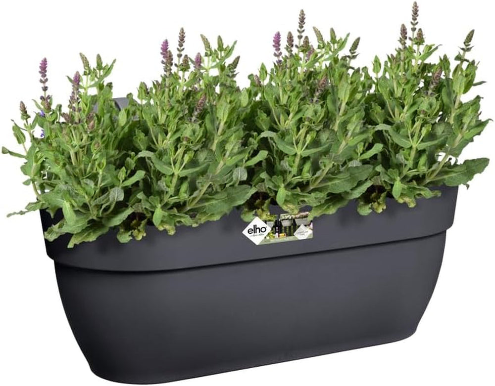 elho Vibia Campana Easy Hanger L 46 - Ghiveci pentru balcon și exterior - Ø 46,0 x Î 26,5 cm - Negru/Antracit
