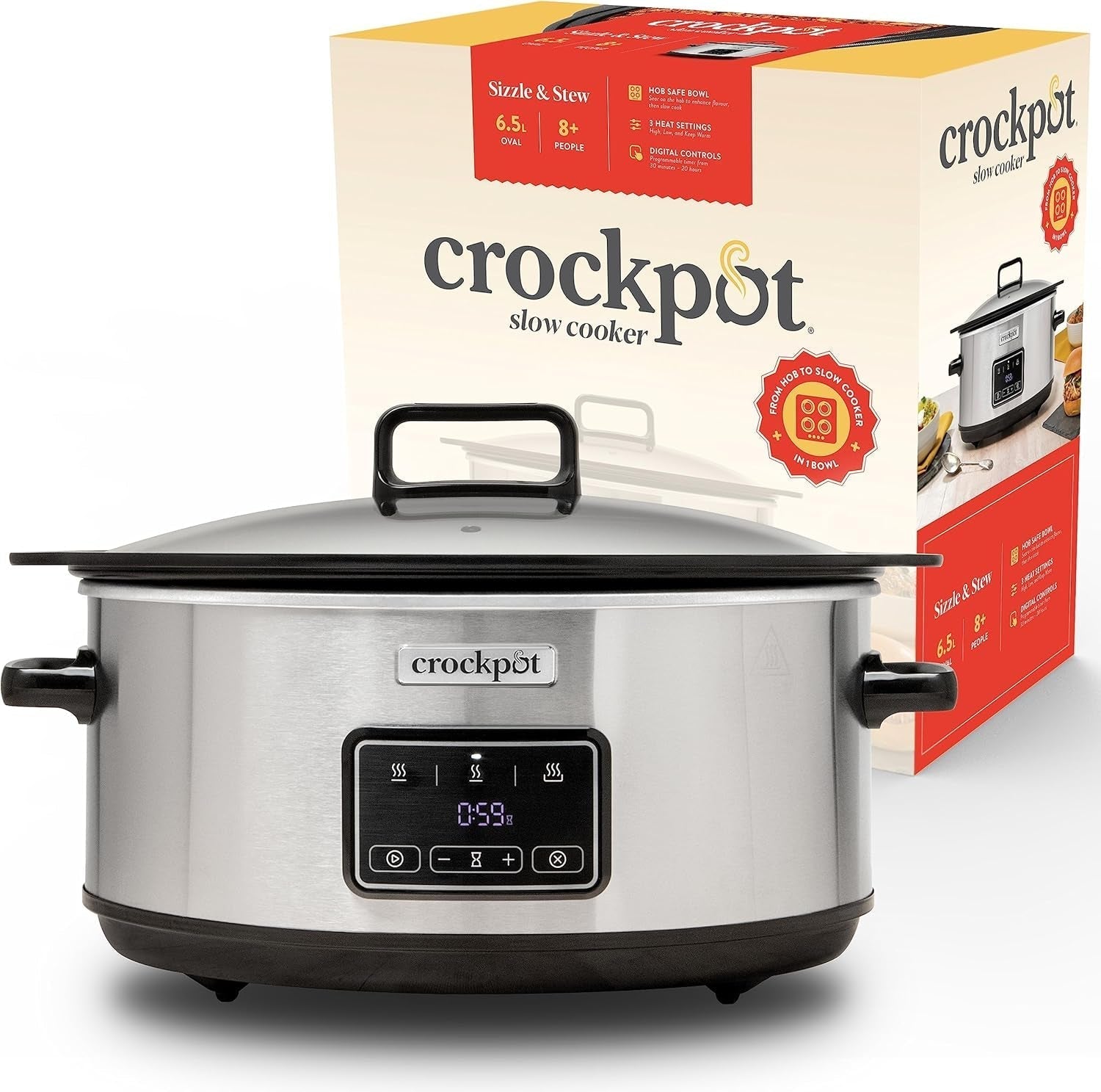 Mijoteuse numérique Crock-Pot Timeselect, 5,6 litres (7 personnes) Mijoteuse Naty Shop