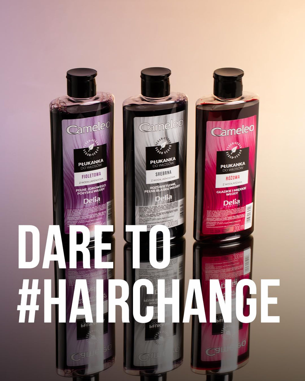 Cameleo - Tonique capillaire rose à l'eau de rose sans teinte jaune - Coloration semi-permanente - Pour cheveux blonds et gris - Couleur et soins - Sans parabène | 200 ml de teinture capillaire Naty Shop