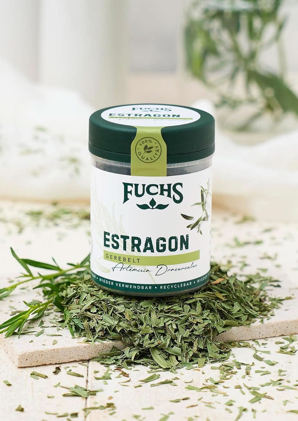 Fuchs, estragon, herbes françaises pour affiner les salades ou sauce hollandaise, 10 grammes Condimente Naty Shop