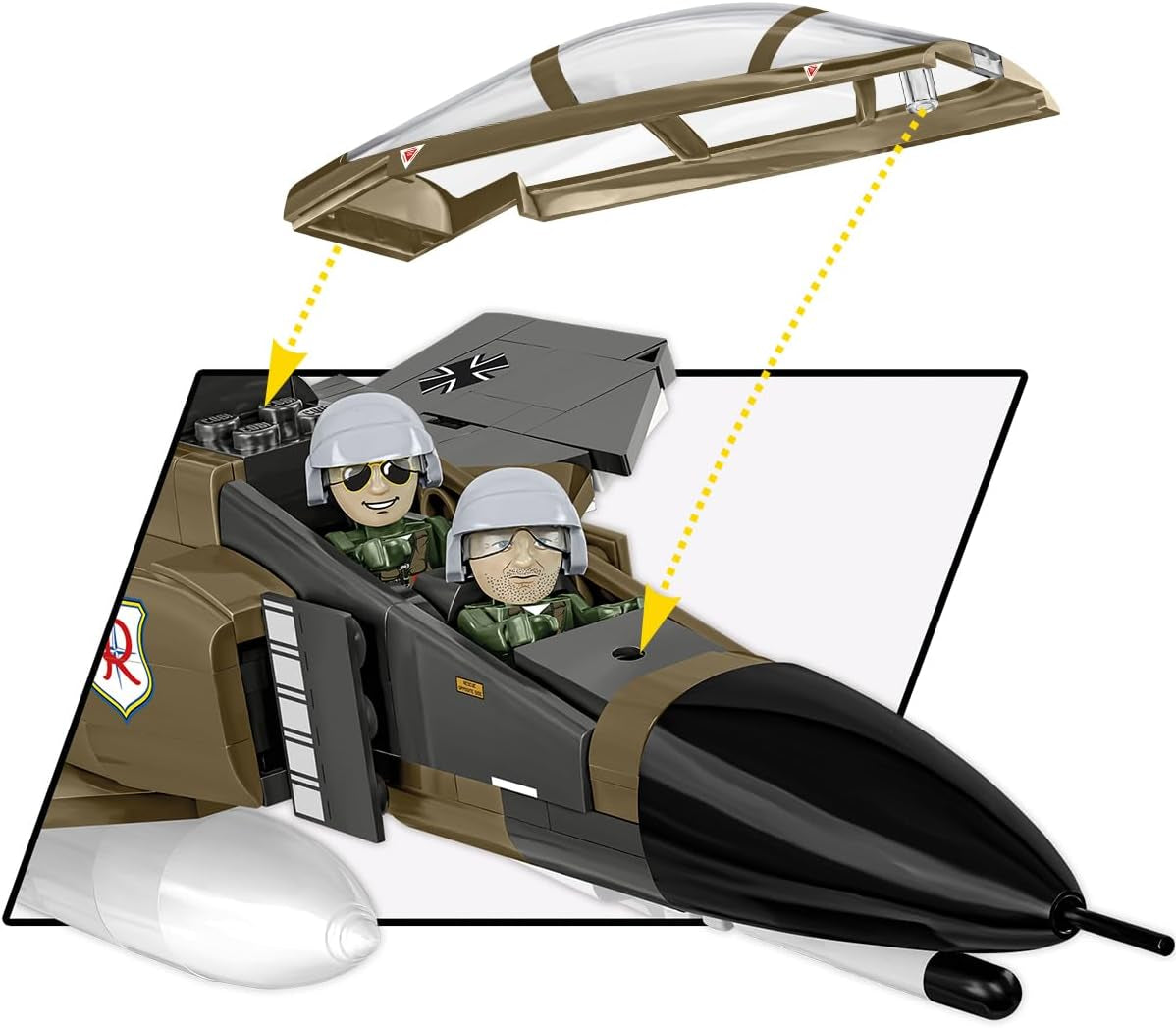 COBI.Bike F-4F Phantom II, Grau, Hellblau