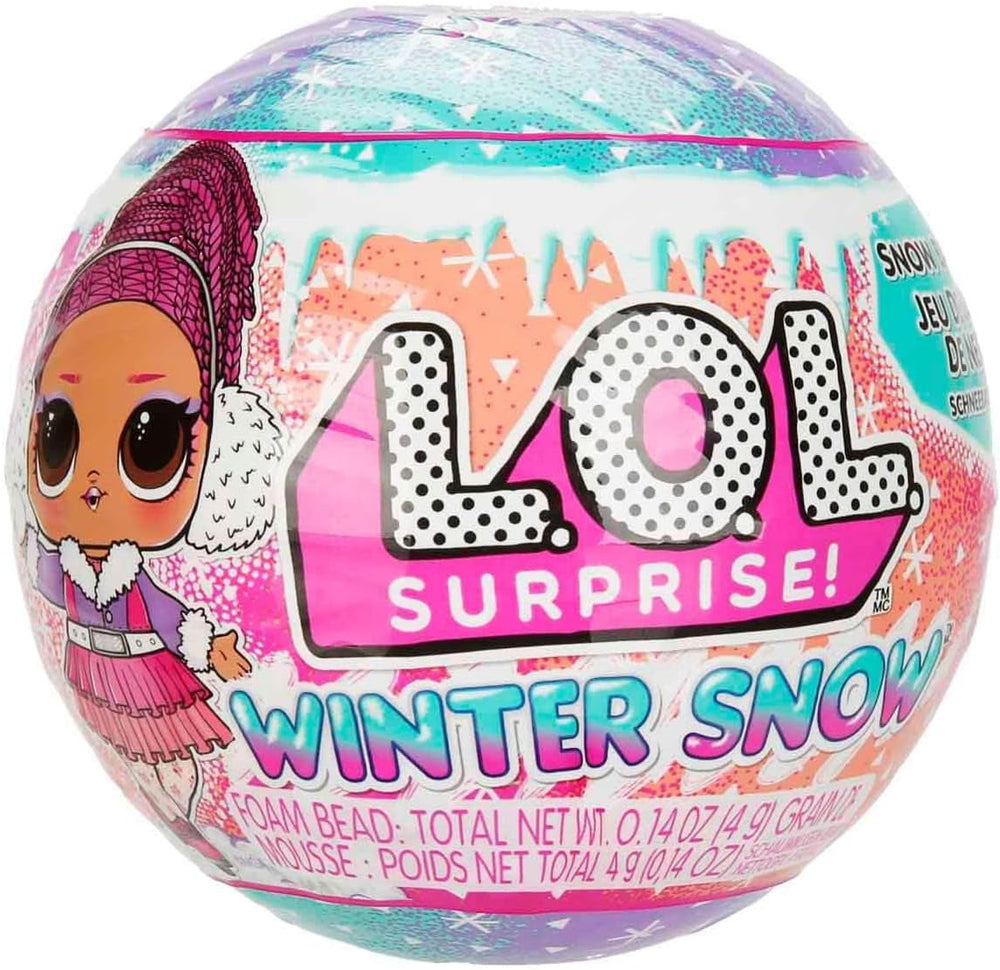 L.O.L. Surprise! Winter Snow Tot - 1 Sammlerpuppe mit Magischer Schneeüberraschung, Blindverpackung, 8 Puppen zum Sammeln, Frostig-Cooler Mode und Zubehör, Geschenk für Kinder ab 4