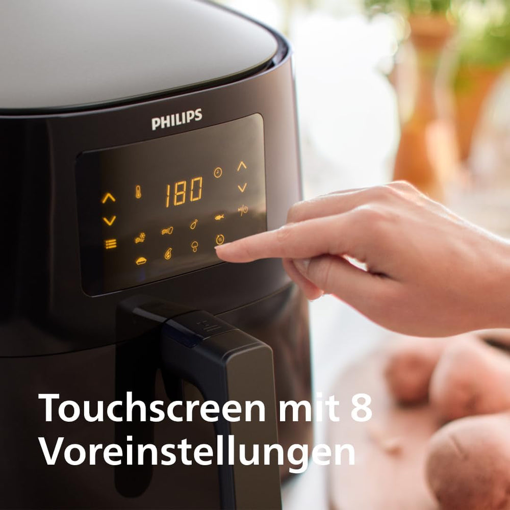 Philips 3000Er Airfryer XL - Technologie Rapid Air, friture avec jusqu'à 90 % de graisse en moins, capacité 1,2 kg, 6,2 litres, écran tactile Électroménager Naty Shop