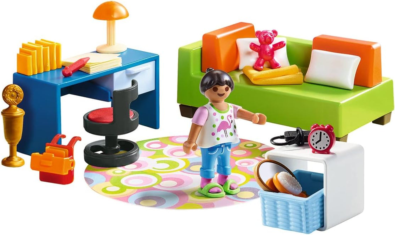 Maison de poupée PLAYMOBIL 70209 Chambre de jeunesse avec figurine fille et accessoires, à partir de 4 ans Maisons de poupées Naty Shop
