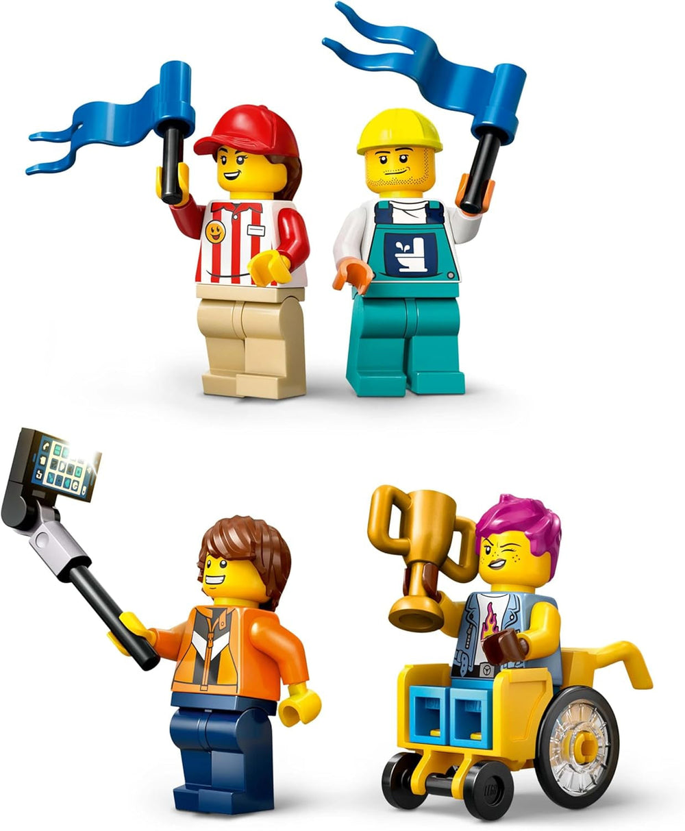 LEGO City No Limits : Course de caisses à savon avec rampe - Jouet de construction pour garçons et filles à partir de 6 ans - Set avec 2 boîtes à savon et 4 figurines de Racer - Idée cadeau pour les enfants 60460 Jeux de construction Besuche den LEGO-Store