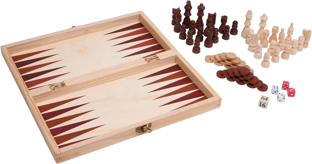 Small Foot Game Collection, 7 jeux classiques en bois, jeux de société pour toute la famille, 6 ans et plus, 12322