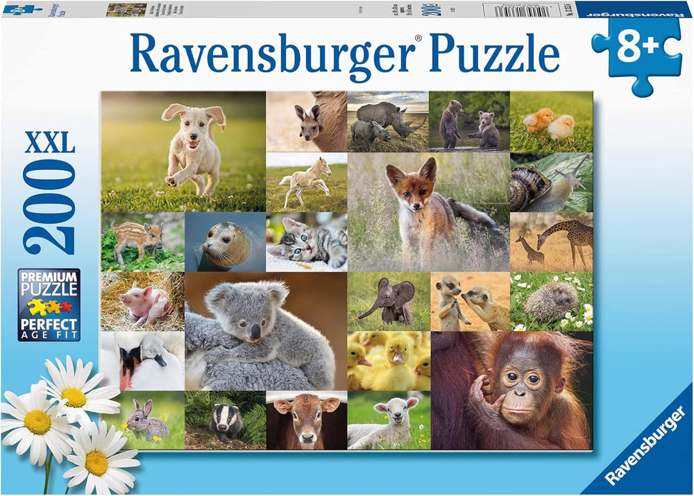 Ravensburger Puzzle pour enfants – 13353 Animaux mignons pour enfants – Puzzle 200 pièces pour 8 ans et plus Puzzle Naty Shop Titre par défaut