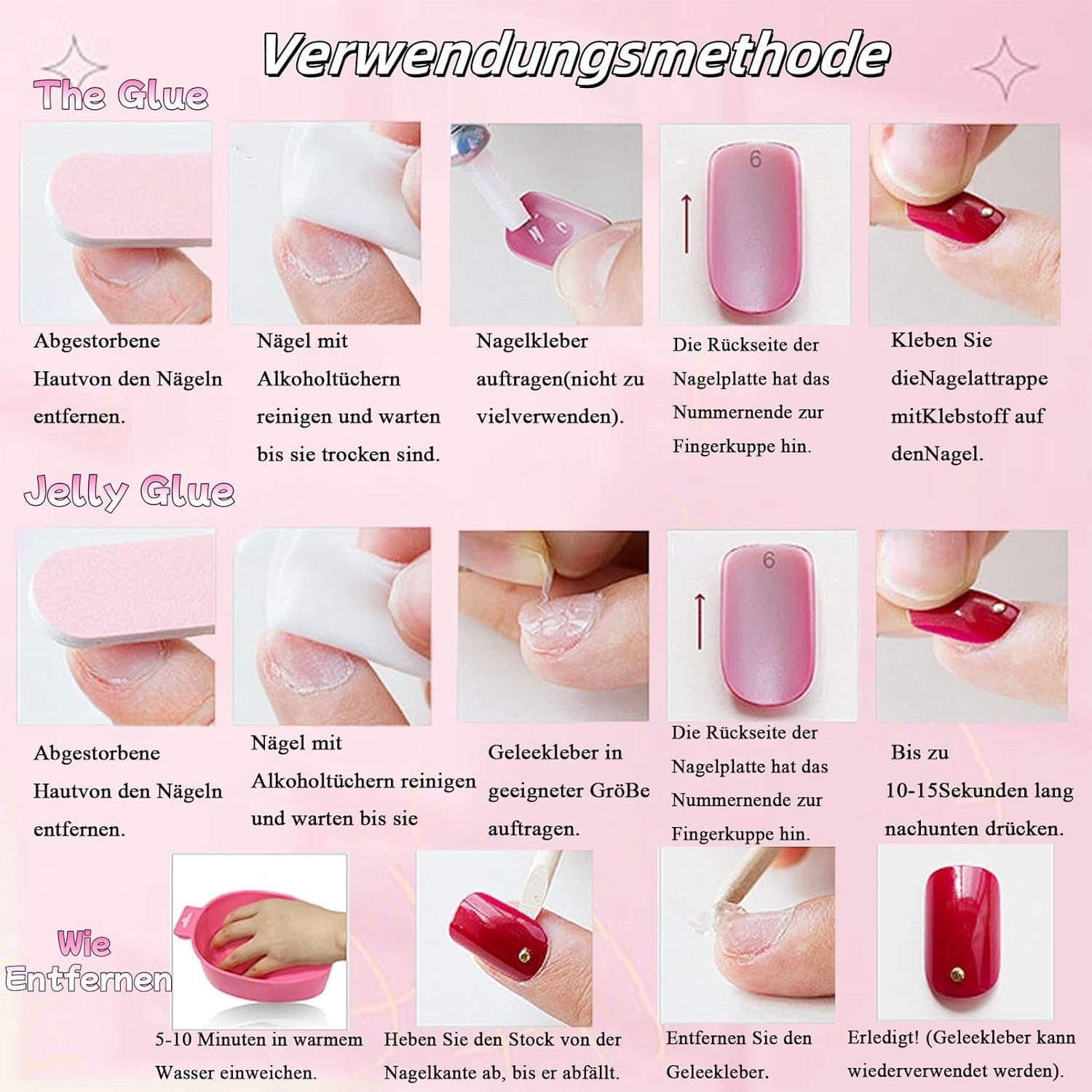 24 pièces rose couleur unie faux ongles auto-adhésif neutre faux ongles moyen carré gel doux pour les femmes bricolage couverture complète paillettes faux ongles