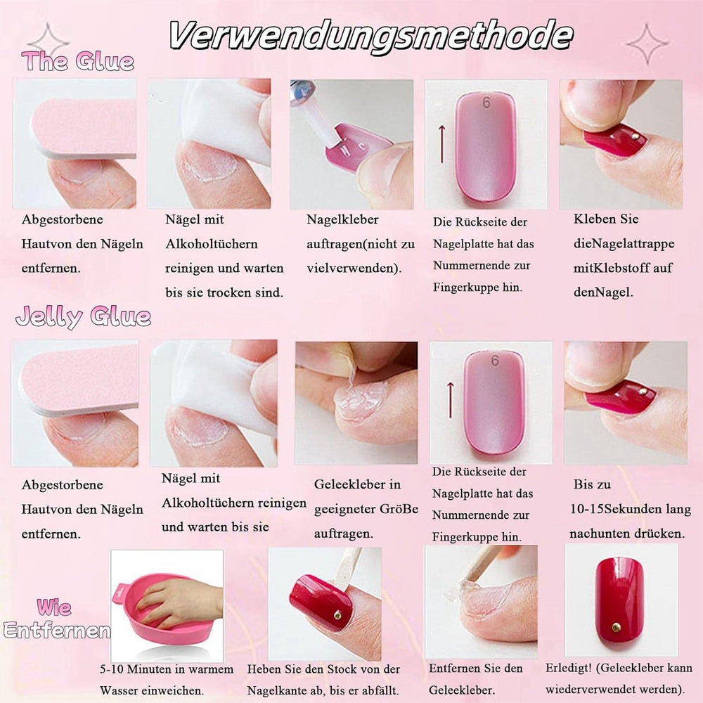 24 pièces rose couleur unie faux ongles auto-adhésif neutre faux ongles moyen carré gel doux pour les femmes bricolage couverture complète paillettes faux ongles