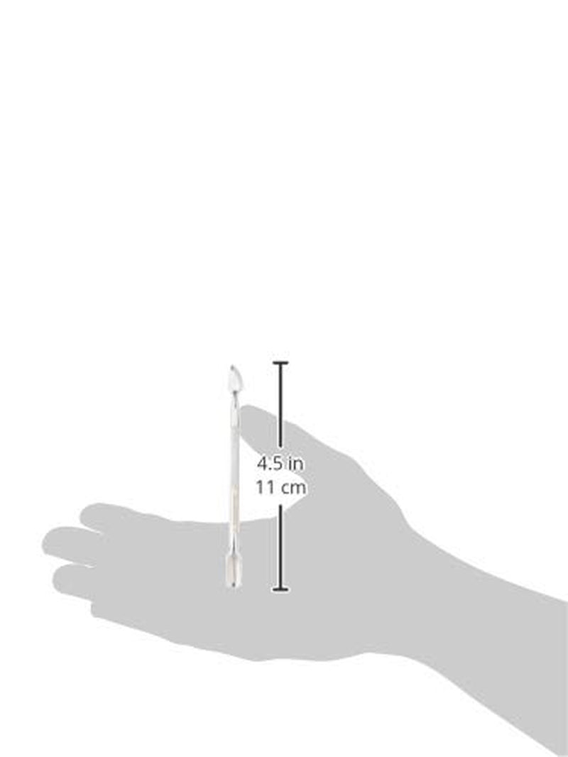 Poussoir à cuticules et nettoyeur d'ongles, outil professionnel de manucure/pédicure, double tête en acier inoxydable, parfait pour les cuticules envahies, nettoie sous/autour des ongles, enlève le vernis à ongles