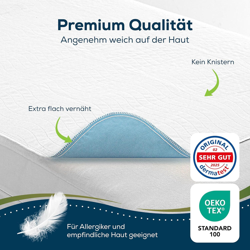 Matelas d'incontinence Sensalou 90x160 cm Matelas d'incontinence imperméable lavable respirant