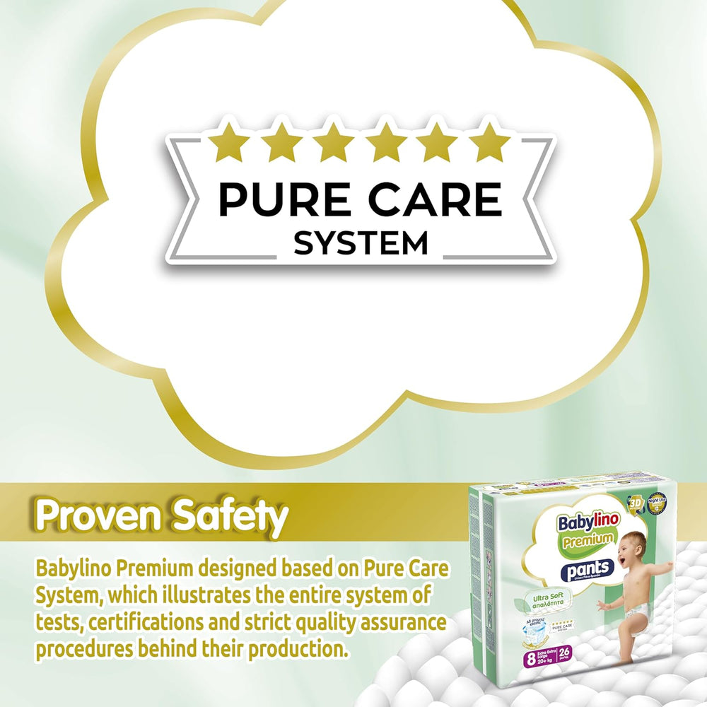 Pantalon Premium taille 8 avec filtre ultra doux, XXL (20+ kg), 104 pièces